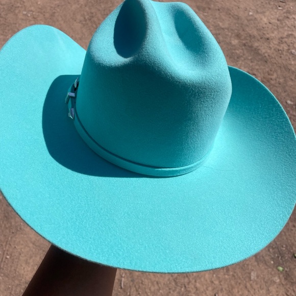 Turquoise Cowboy Hat - Picture 5 of 7